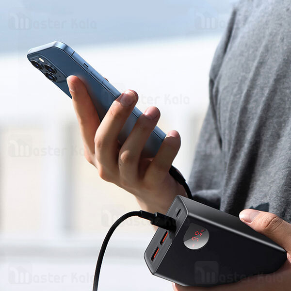 پاوربانک 30000 فست شارژ بیسوس Baseus Adaman Metal Digital Display QC3.0 PPIMDA-C0A توان 22.5 وات