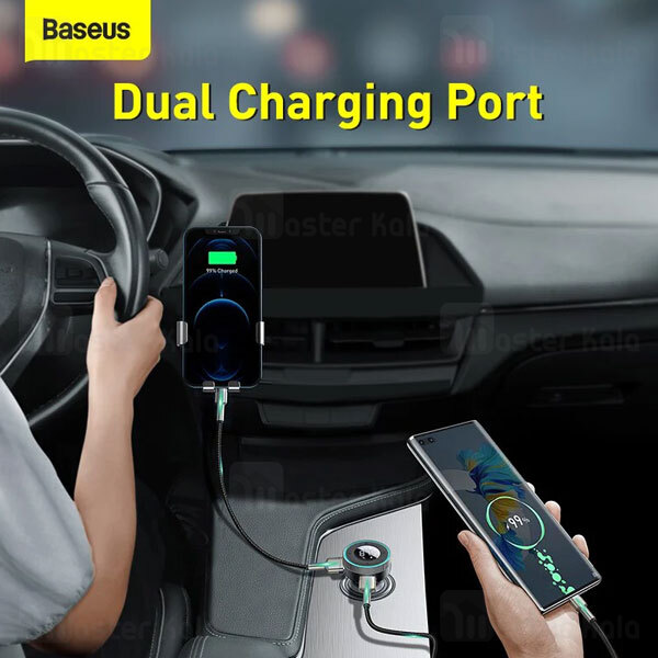 شارژر فندکی و پخش کننده بلوتوث بیسوس Baseus Enjoy Car Wireless MP3 Charger CCLH-01 توان 17 وات