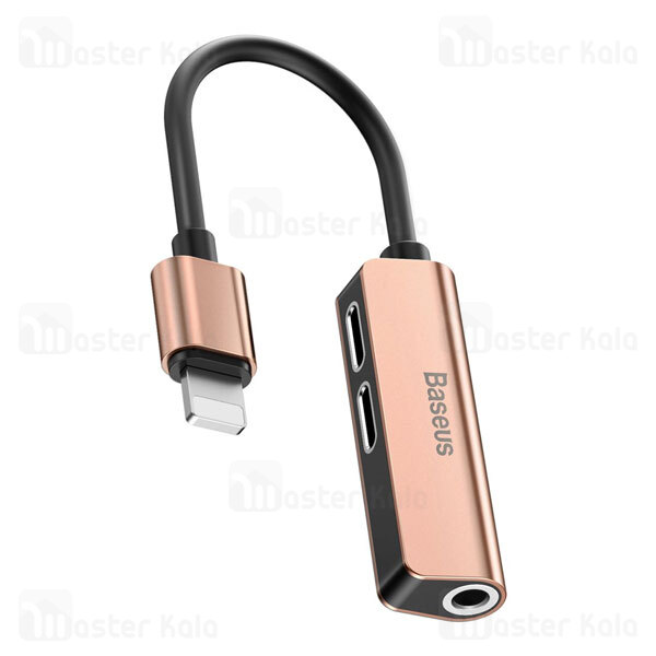 کابل تبدیل Lightning اتصال همزمان هندزفری و شارژر Baseus Audio Converter CALL52-01