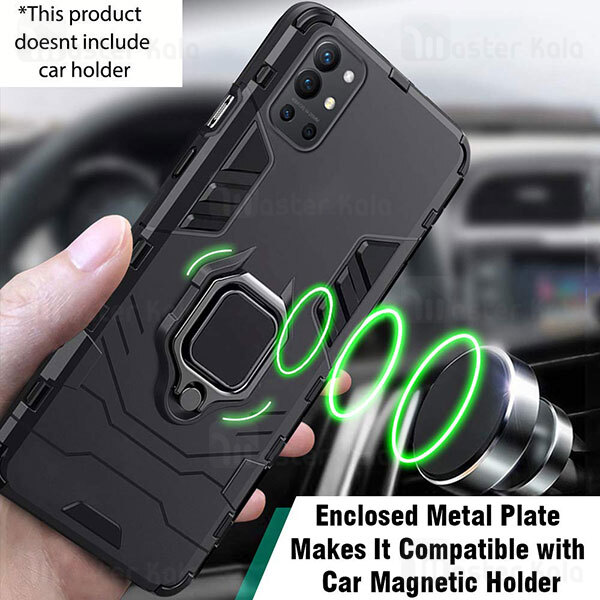 قاب ضد ضربه OnePlus 9R Keysion Shockproof Armor Ring Holder Case