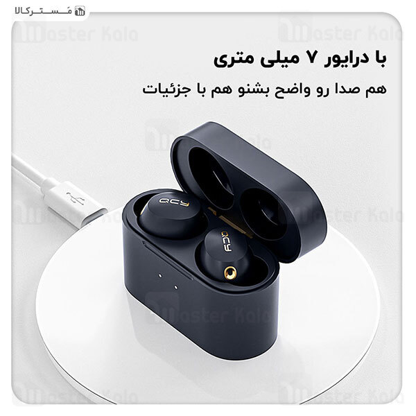 هندزفری بلوتوث دوگوش کیو سی وای Xiaomi QCY HT01 Hybrid ANC True Wireless Earbuds