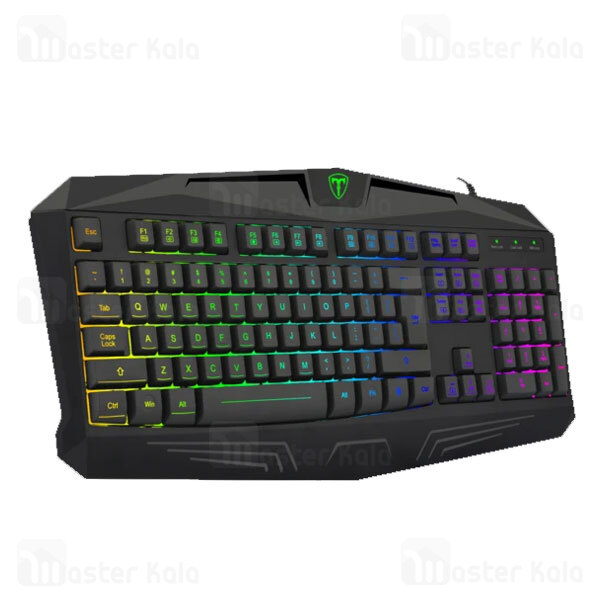 کیبورد گیمینگ سیمی T-Dagger Submarine T-TGK205 Gaming Keyboard RGB Backlight