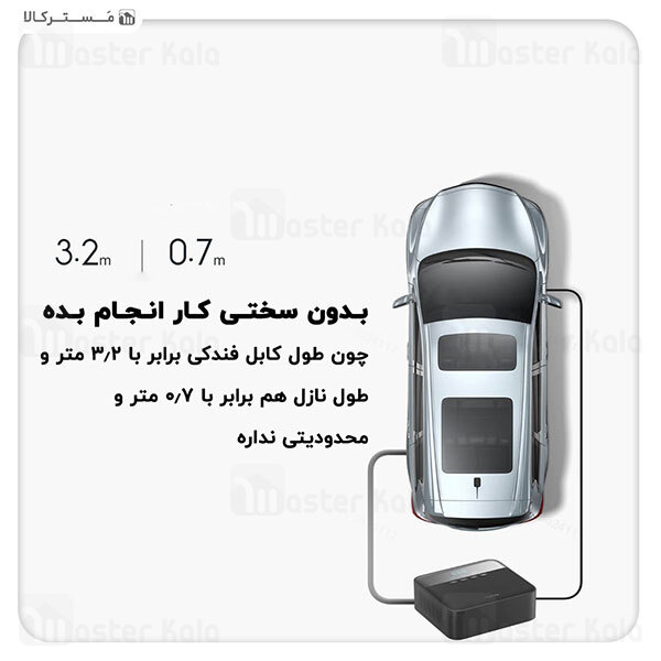 کمپرسور باد شیائومی Xiaomi 70Mai Midrive TP03 Air Compressor Lite دارای نمایشگر LED