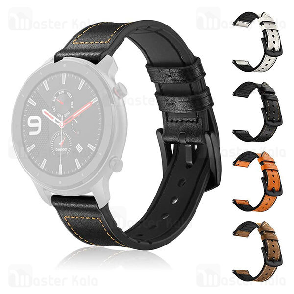 بند چرمی ساعت هوشمند شیائومی Xiaomi Amazfit GTR 42mm Leather Strap