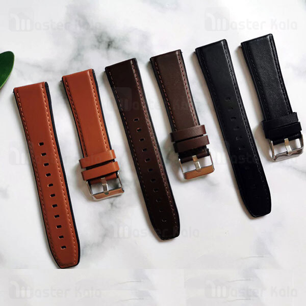 بند چرمی ساعت هوشمند شیائومی Xiaomi Haylou LS05 / RT LS05S Leather Strap