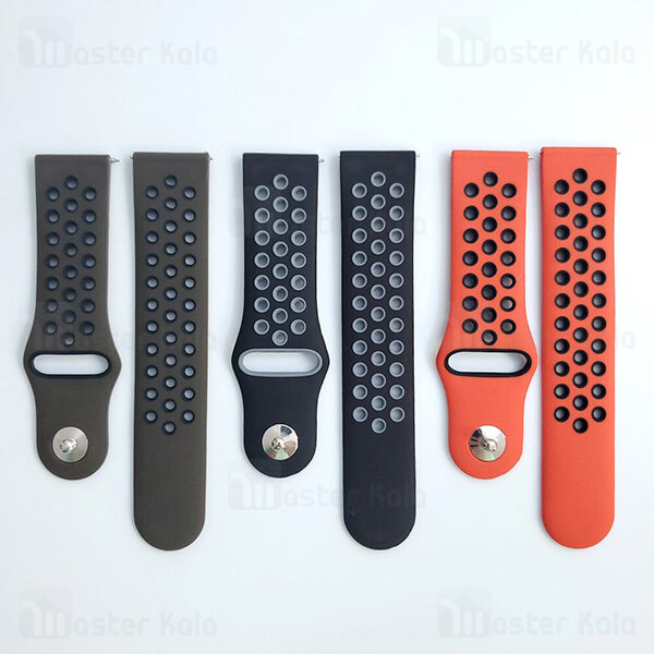 بند سیلیکونی طرح نایکی Xiaomi Haylou Solar LS05 / RT LS05S Strap Double Colour Silicone Band