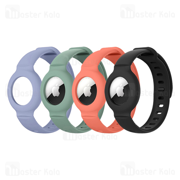 دستبند محافظ سیلیکونی اپل ایرتگ Apple AirTag Silicone Wristband Case