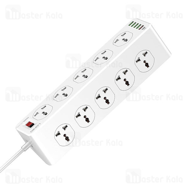 چند راهی برق LDNIO SC10610 5 USB And 1 Type C QC3.0 PD Power Strip