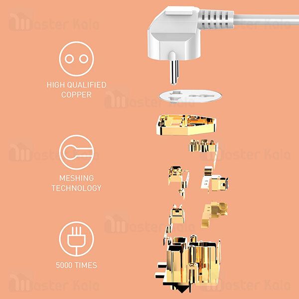 چند راهی برق LDNIO SC10610 5 USB And 1 Type C QC3.0 PD Power Strip