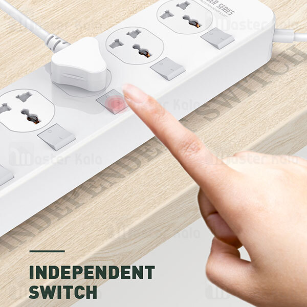 چند راهی برق LDNIO SC4408 Defender Series 4 USB Port Power Strip