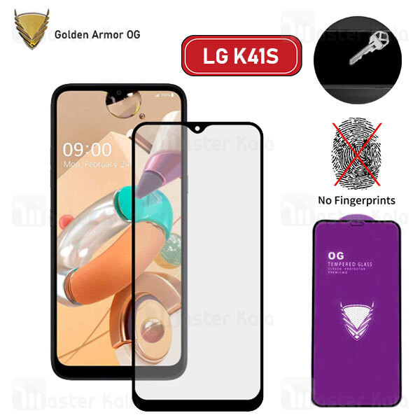 گلس تمام صفحه LG K41S OG Gold Armor 2.5D Full Screen Protector