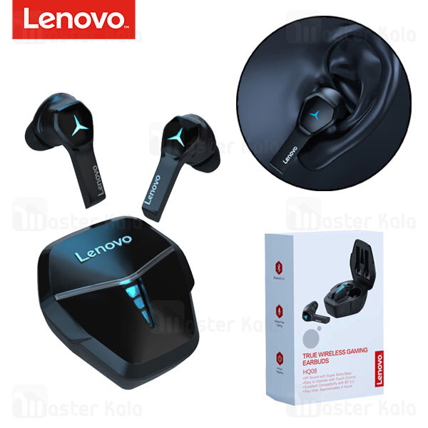 هندزفری بلوتوث دوگوش لنوو Lenovo HQ08 True Wireless Gaming Earbuds