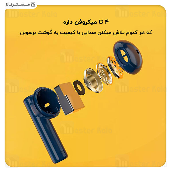 هندزفری بلوتوث دوگوش کیو سی وای Xiaomi QCY T12S ENC True Wireless Earbuds