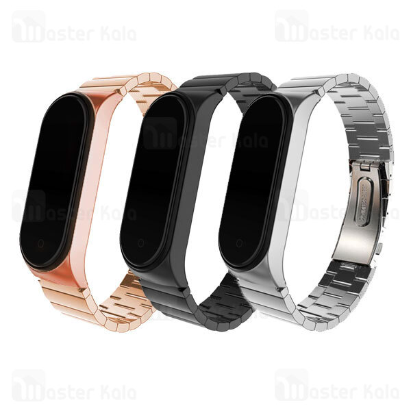 بند فلزی دستبند سلامتی شیائومی Xiaomi Mi Band 5 / 6 One Bead Link Wrist Strap