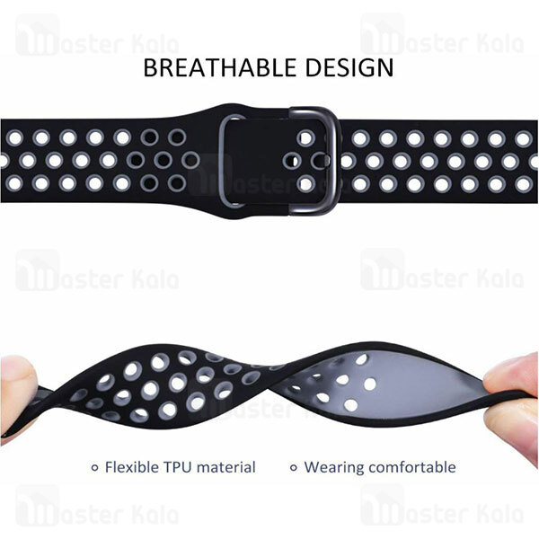 بند سیلیکونی ساعت هوشمند Double Color Sports Silicone Strap for Huawei Watch Fit