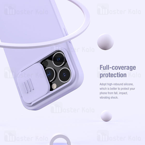 قاب سیلیکونی مگنتی محافظ دوربین Apple iPhone 13 Pro Nillkin CamShield Silky Magnetic Silicon Case with Camera Protection