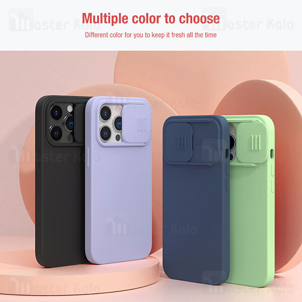 قاب سیلیکونی مگنتی محافظ دوربین Apple iPhone 13 Pro Nillkin CamShield Silky Magnetic Silicon Case with Camera Protection