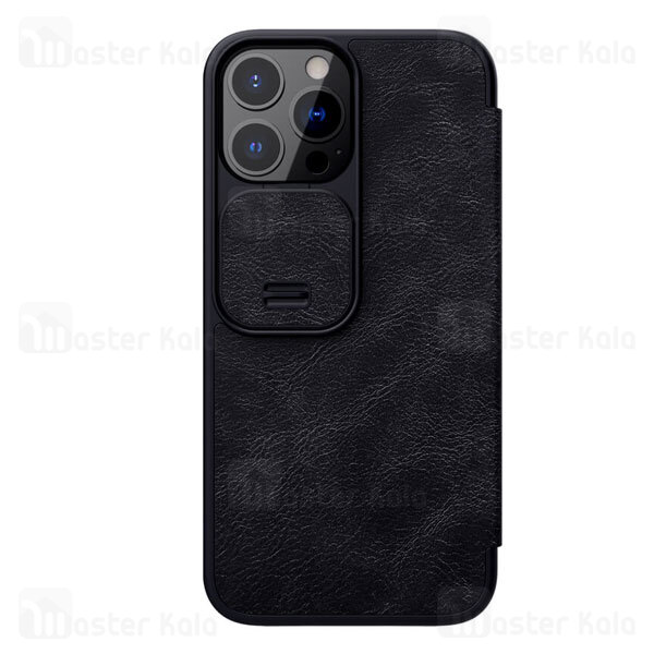 کیف چرمی نیلکین آیفون Apple iPhone 13 Pro Nillkin Qin Pro Leather Case دارای محافظ دوربین