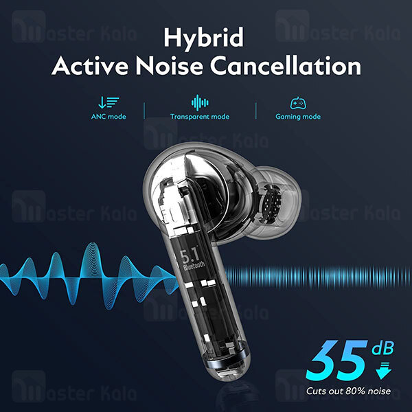 هندزفری بلوتوث دوگوش کیو سی وای Xiaomi QCY HT03 Hybrid ANC True Wireless Earbuds