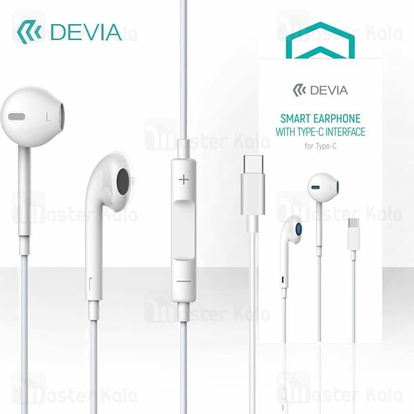 هندزفری سیمی طرح ایرپاد دیویا Devia EM048 EarPods با کانکتور Type-C