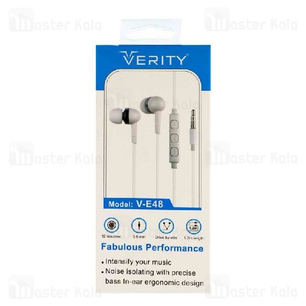 هندزفری سیمی وریتی VERITY V-E48 wired Handsfree