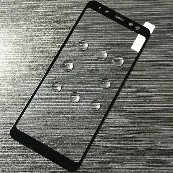 محافظ صفحه شیشه ای تمام صفحه تمام چسب TT سامسونگ Samsung Galaxy A8 Plus