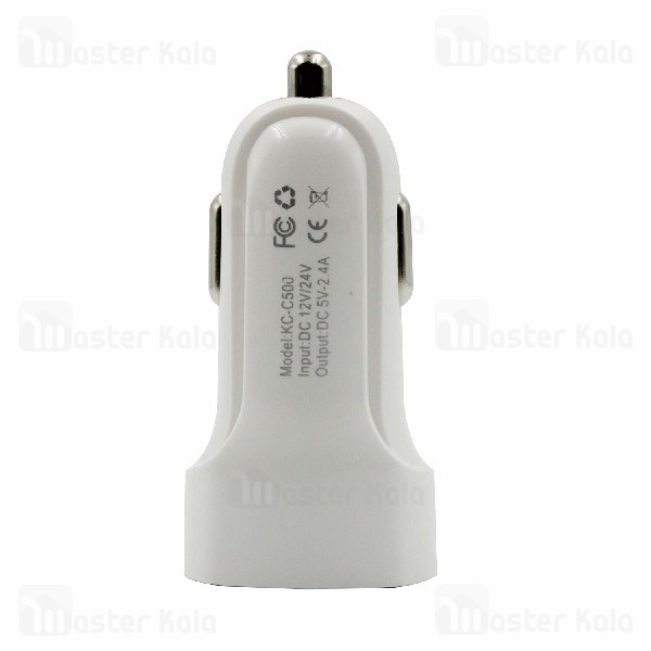 شارژر فندکی کلومن Koluman KC-C500 Car Charger توان 2.4 آمپر همراه با کابل