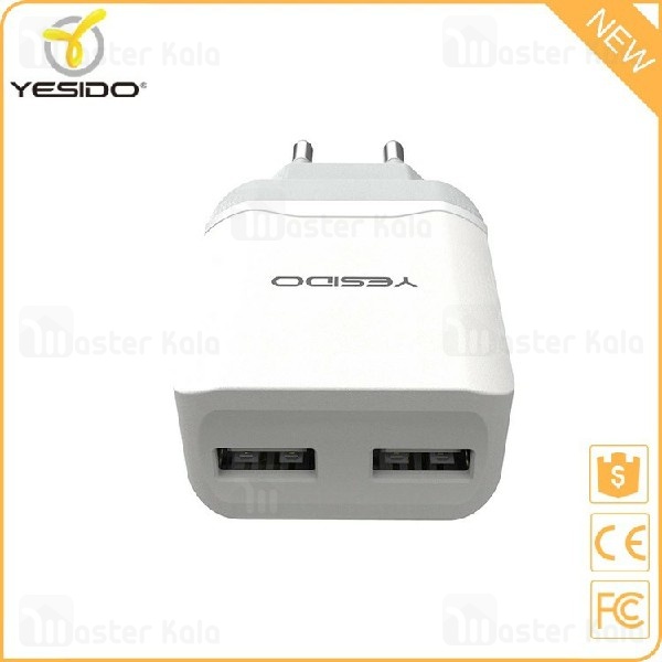 شارژر دیواری دو پورت یسیدو Yesido YC10 Travel Charger با توان 2.4 آمپر