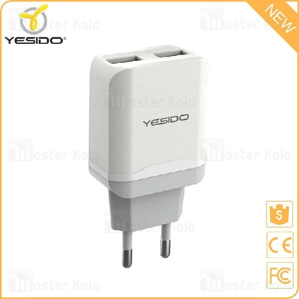 شارژر دیواری دو پورت یسیدو Yesido YC10 Travel Charger با توان 2.4 آمپر