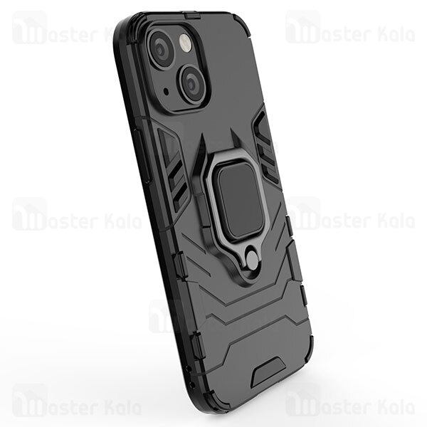 قاب ضد ضربه Apple iPhone 13 Black Panther KEYSION Shockproof Armor Ring Holder Case