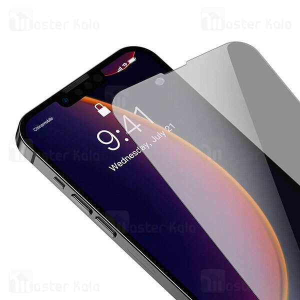 پک 2تایی گلس حریم شخصی تمام صفحه Apple iPhone 13 / 13 Pro Baseus Anti-Spy Glass Film SGBL020702