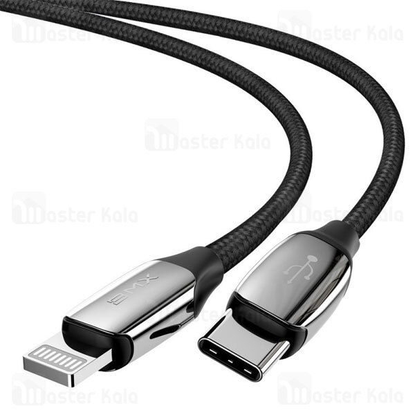 کابل فست شارژ Type C به لایتنینگ بیسوس Baseus BMX Sequins CATLLP-A01 1.2m طول 1.2 متر و توان 18 وات