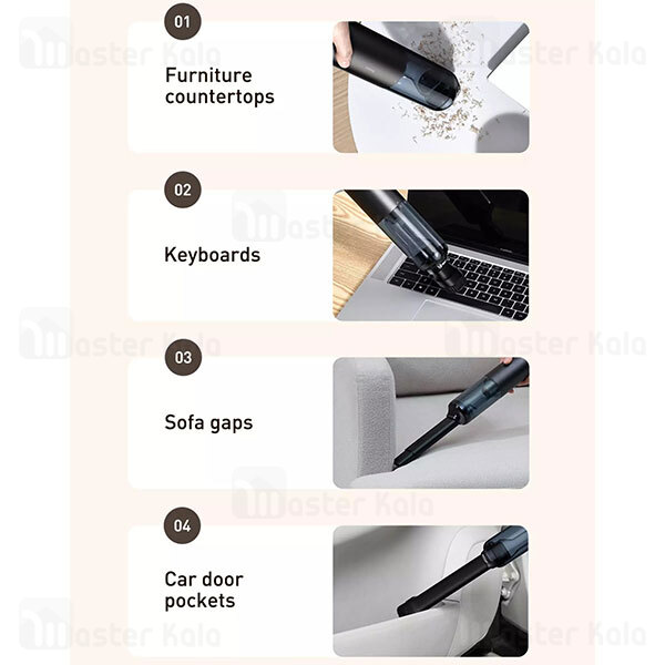 جارو شارژی Baseus H5 Home Use Vacuum Clean VCSS000101 110W