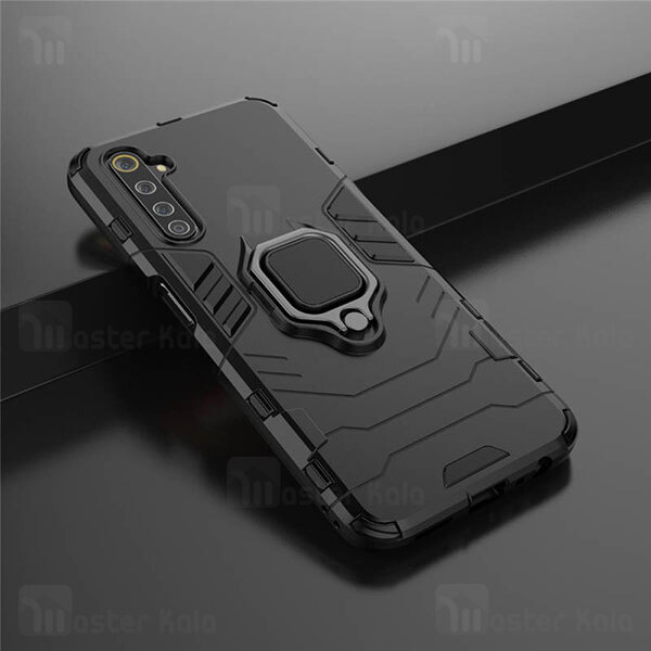 قاب ضد ضربه Realme 6 Pro Black Panther KEYSION Shockproof Armor Ring Holder Case