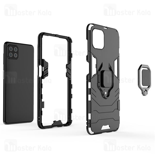 قاب ضد ضربه Samsung Galaxy A22 5G KEYSION Shockproof Armor Ring Holder Case