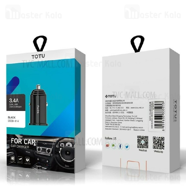 شارژر فندکی مینی توتو TOTU DCCD-014 Car Charger توان 3.4 آمپر و دو پورت