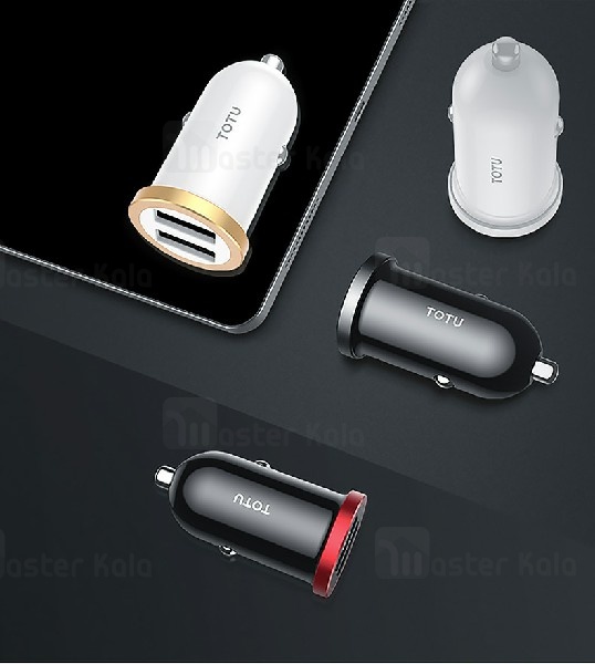 شارژر فندکی TOTU DCCD-017 Dual Port USB Car Charger 2.4A