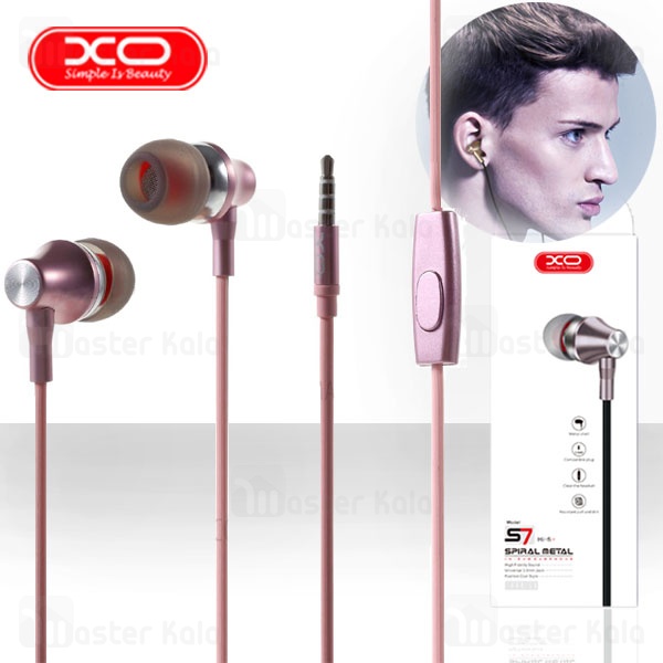 هندزفری سیمی ایکس او XO S7 Spiral Metal wired Handsfree