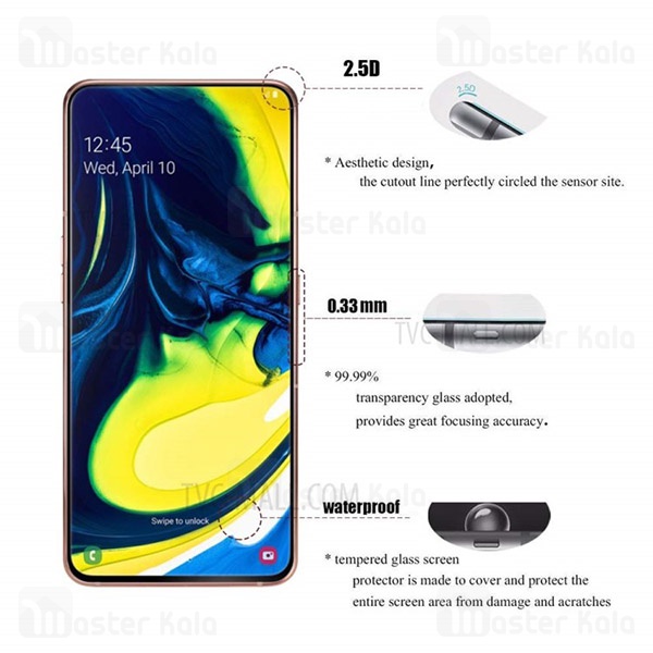 گلس تمام صفحه Samsung Galaxy A80 TT Glass Full Screen Protector