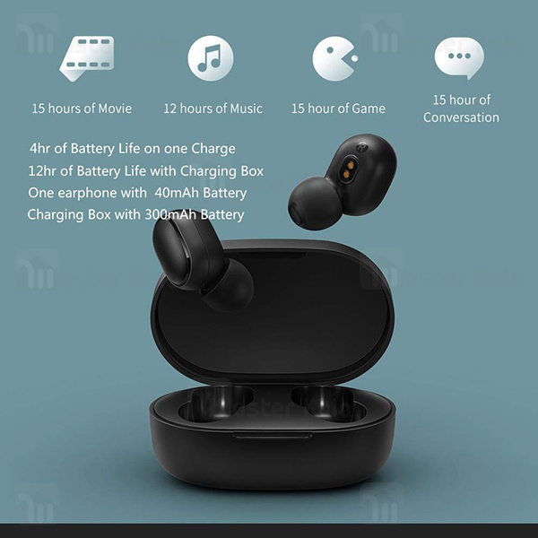 هندزفری بلوتوث دوگوش شیائومی Xiaomi Mi True Wireless Earbuds Basic TWSEJ04LS نسخه گلوبال