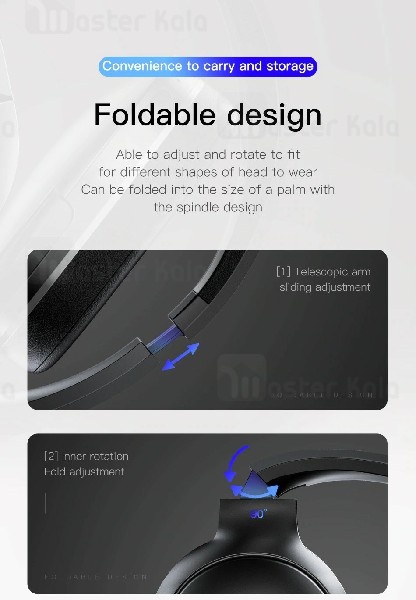 هدفون بلوتوث بیسوس Baseus Encok D02 Wireless Bluetooth Headphone