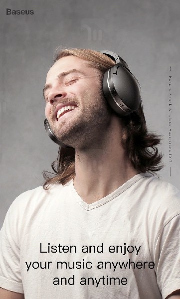 هدفون بلوتوث بیسوس Baseus Encok D02 Wireless Bluetooth Headphone