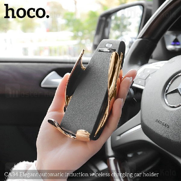 هولدر و شارژر وایرلس HOCO CA36 Wireless Charger Car Mount 10W