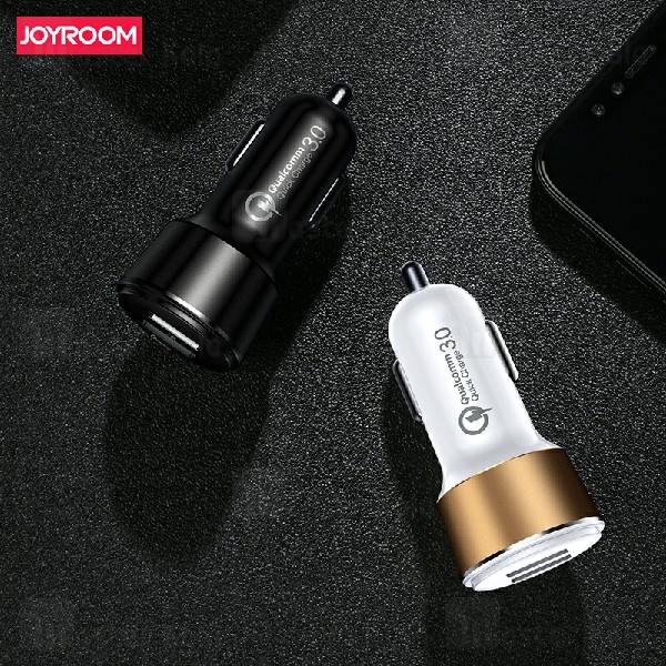 شارژر فندکی Joyroom CC-032 Phantom Dual Port Qualcomm 3.0 Car Charger