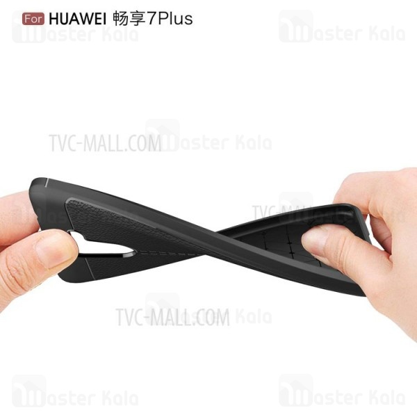 قاب طرح چرم Huawei Y7 Prime 2017 / Enjoy 7 Plus Auto Focus Jelly Case