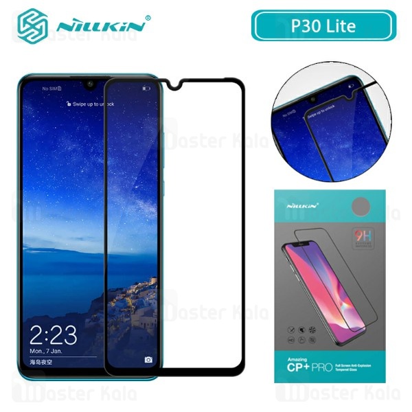 محافظ صفحه شیشه ای تمام صفحه تمام چسب نیلکین Huawei P30 Lite / Nova 4e Nillkin CP+ Pro