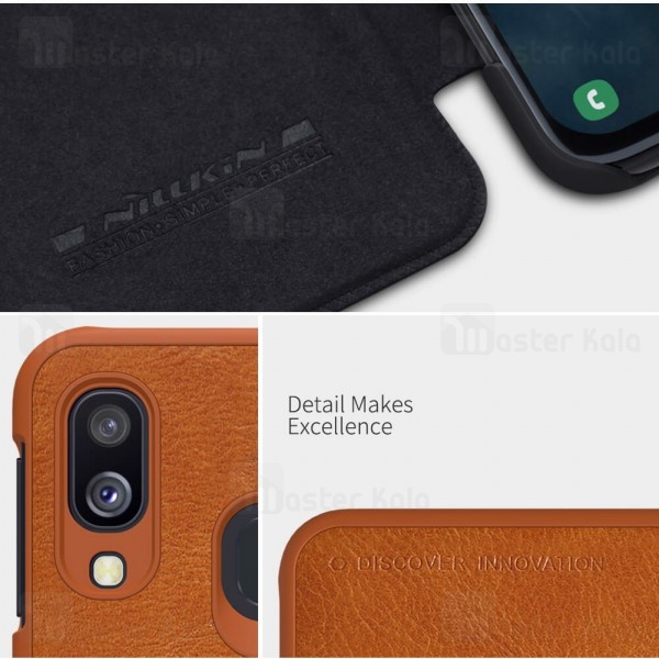 کیف چرمی Samsung Galaxy A40 Nillkin Qin Leather Case