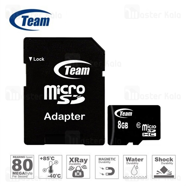 کارت حافظه TeamGruop Class 10 MicroSD 8GB