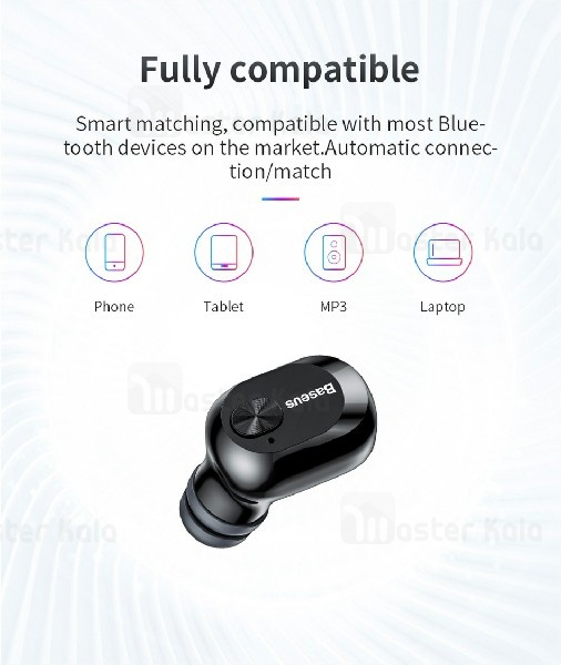 هندزفری بلوتوث بیسوس Baseus Encok Wireless Earphone A03 NGA03-01 به همراه داک شارژ