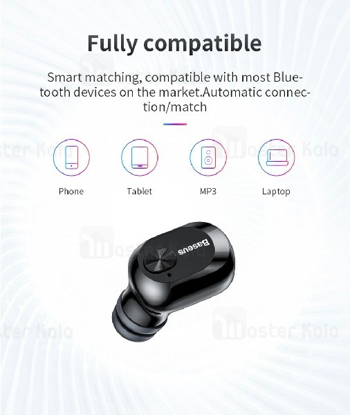 هندزفری بلوتوث بیسوس Baseus A03 Encok Wireless Earphone NGA03-01 به همراه داک شارژ